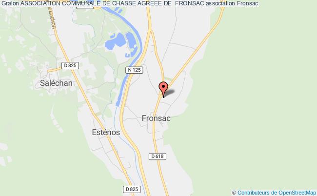 ASSOCIATION COMMUNALE DE CHASSE AGREEE DE  FRONSAC