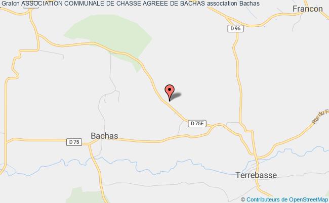 ASSOCIATION COMMUNALE DE CHASSE AGREEE DE BACHAS