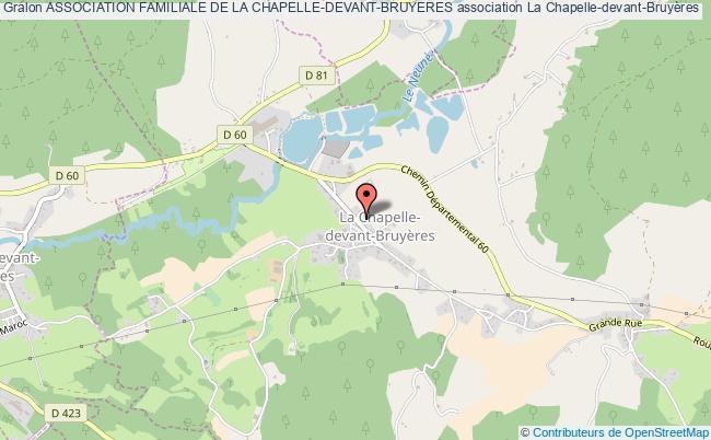 ASSOCIATION FAMILIALE DE LA CHAPELLE-DEVANT-BRUYERES