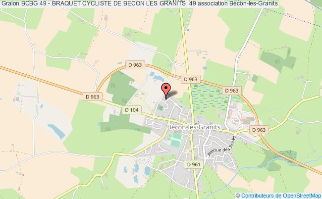BCBG 49 - BRAQUET CYCLISTE DE BECON LES GRANITS  49