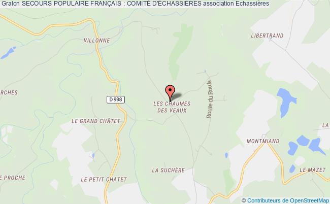 SECOURS POPULAIRE FRANÇAIS : COMITÉ D'ÉCHASSIÈRES