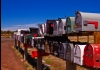 Photo Mail boxes in full desert (Arizona USA)