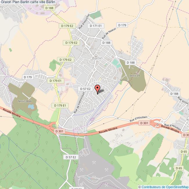 Plan Barlin carte ville Barlin