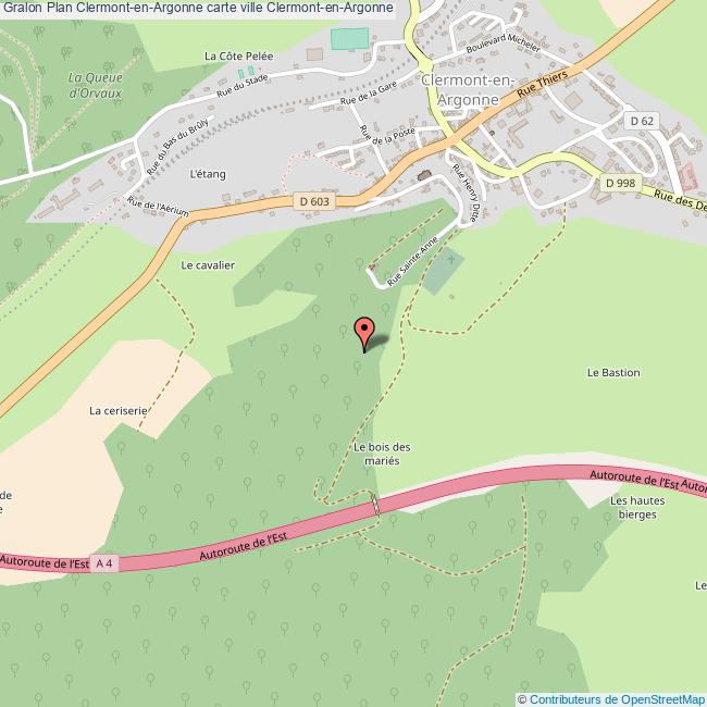 Plan ClermontenArgonne carte ville ClermontenArgonne