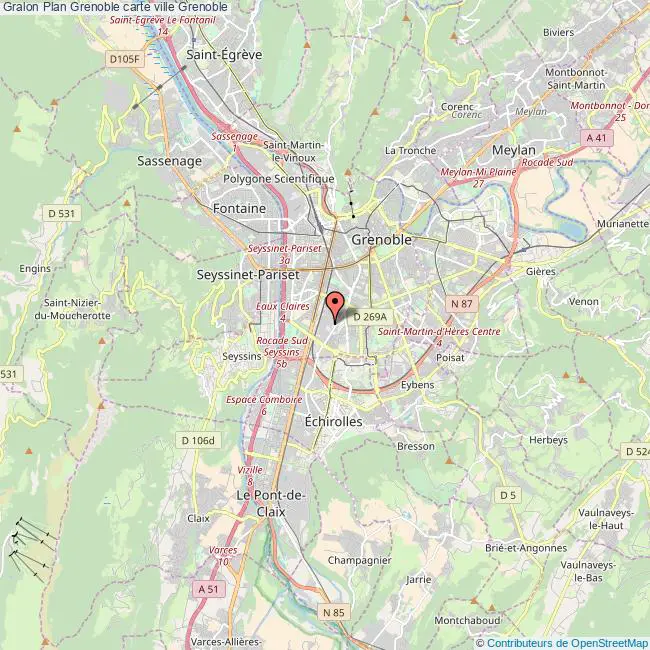 plan ville Grenoble