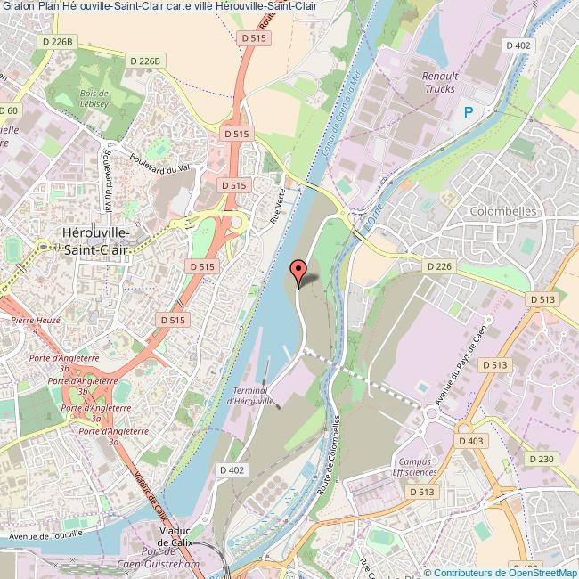 Plan HérouvilleSaintClair carte ville HérouvilleSaintClair