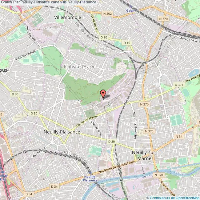 plan ville Neuilly-Plaisance
