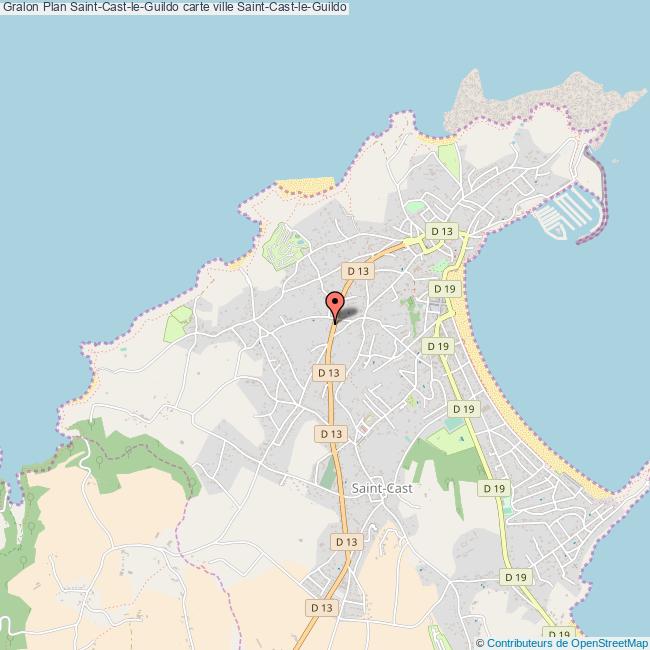 Plan SaintCastleGuildo carte ville SaintCastleGuildo