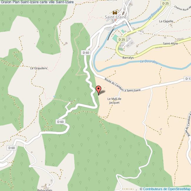 Plan SaintIzaire carte ville SaintIzaire