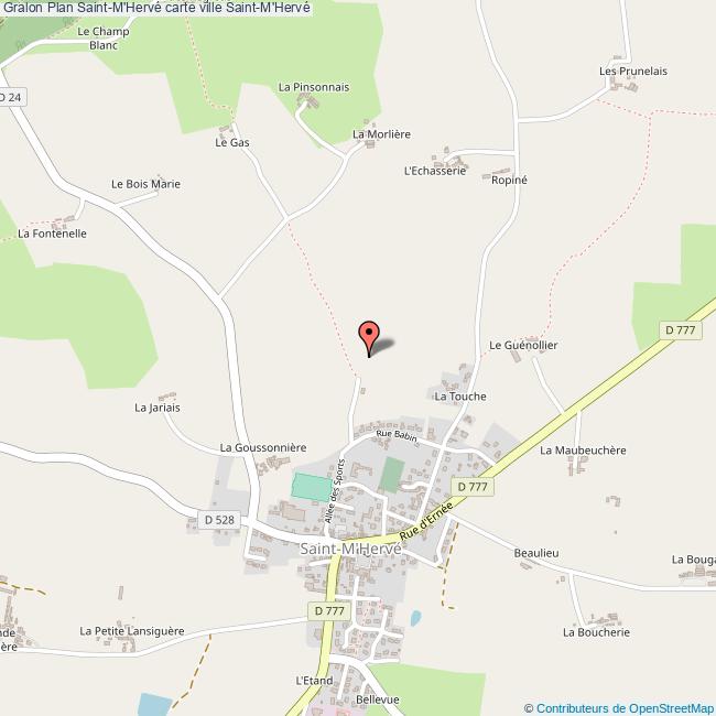 Plan SaintM'Hervé carte ville SaintM'Hervé