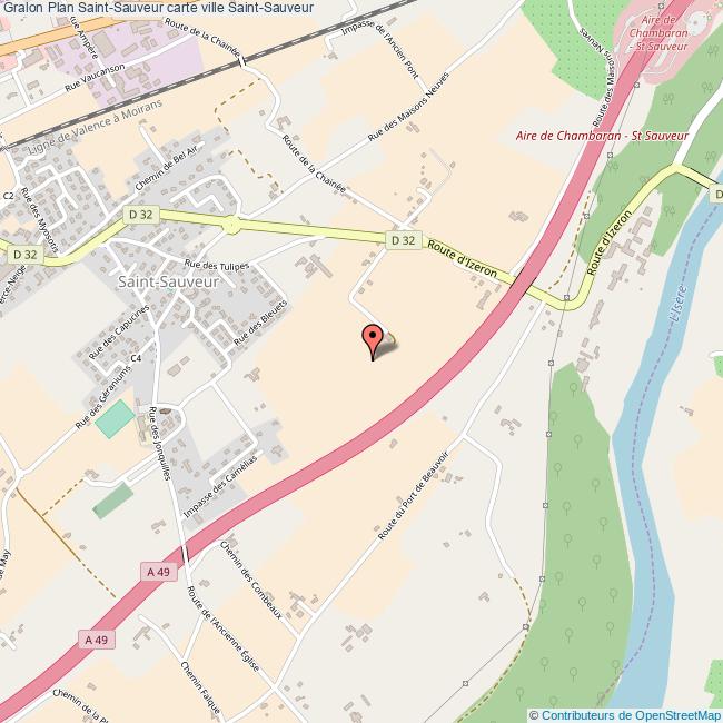 Plan SaintSauveur carte ville SaintSauveur
