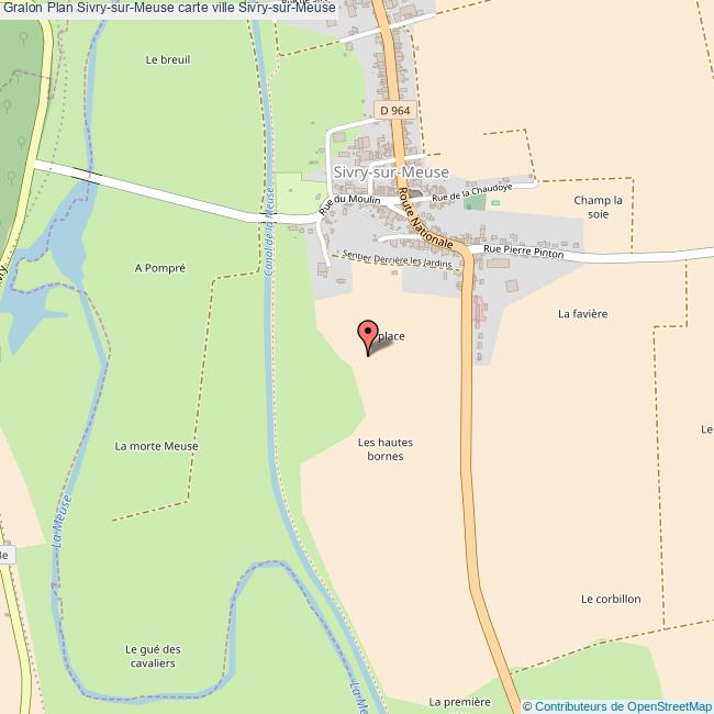 Plan SivrysurMeuse carte ville SivrysurMeuse