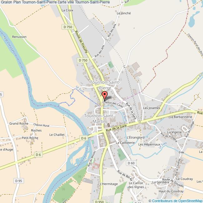 Plan TournonSaintPierre carte ville TournonSaintPierre