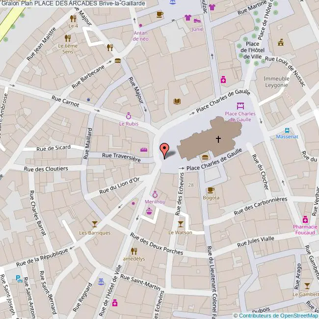 plan Place des  ARCADES