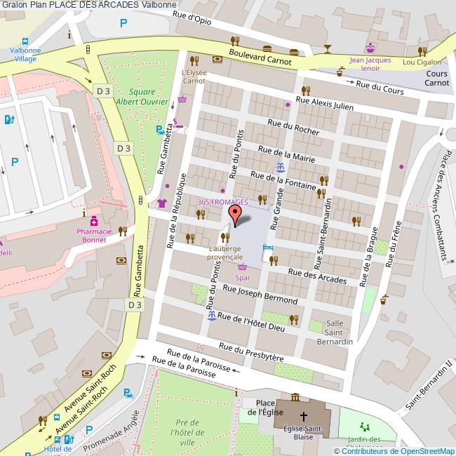 plan Place des  ARCADES