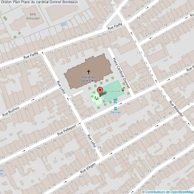 plan Place  du cardinal Donnet