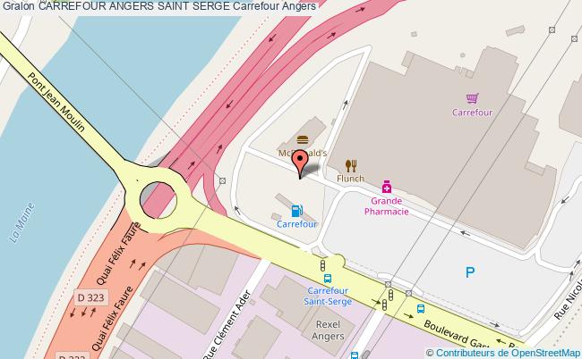 plan Carrefour Angers Saint Serge