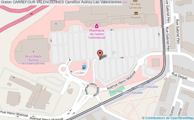 plan Carrefour Valenciennes