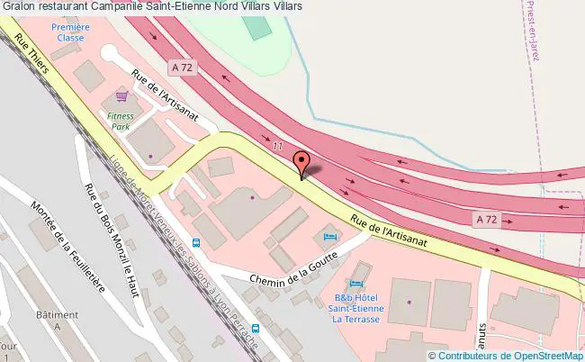 plan Campanile Saint-Etienne Nord Villars Villars