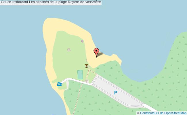 plan Les cabanes de la plage Royère-de-vassivière