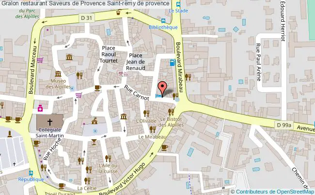 plan Saveurs de Provence Saint-remy de provence