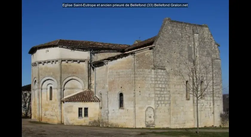 Eglise Saint-Eutrope et ancien prieuré de Bellefond (33)