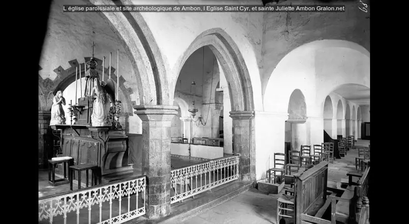 L'église paroissiale et site archéologique de Ambon, l'Eglise Saint Cyr, et sainte Juliette