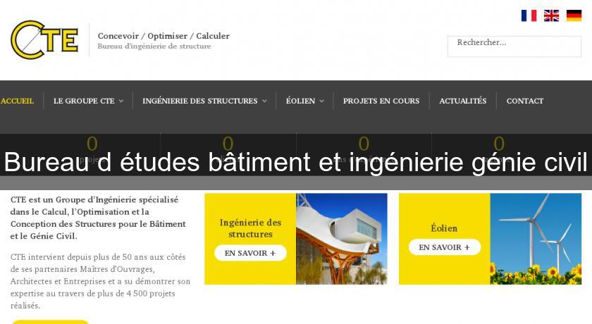 Bureau d'études bâtiment et ingénierie génie civil Bureau d'études bâtiment et ingénierie génie civil