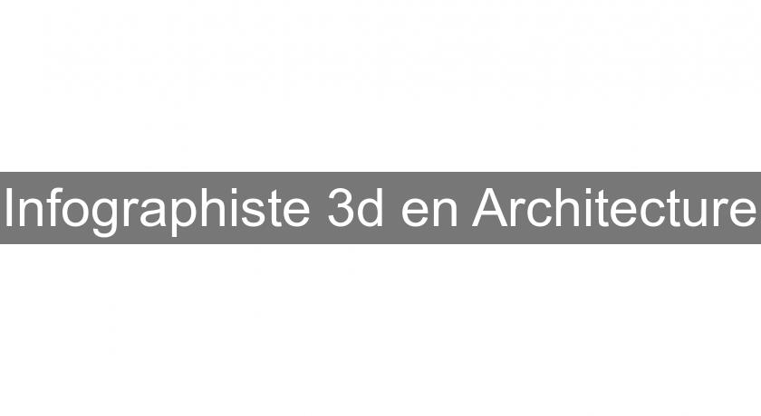 Infographiste 3d en Architecture Infographiste 3d en Architecture