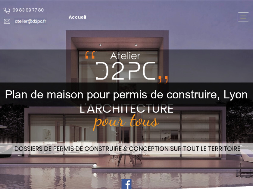 Plan de maison pour permis de construire, Lyon Plan de maison pour permis de construire, Lyon