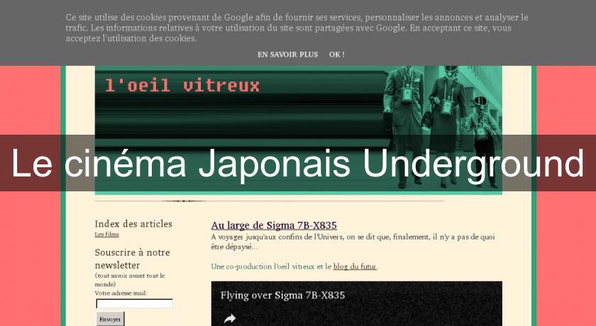 Le cinéma Japonais Underground Le cinéma Japonais Underground