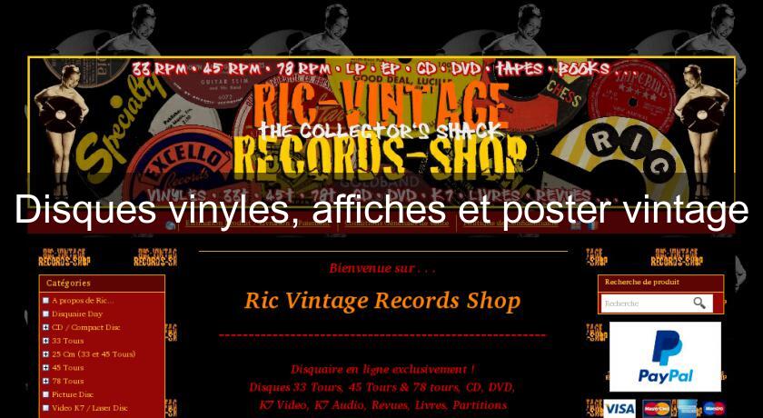 Disques vinyles, affiches et poster vintage Disques vinyles, affiches et poster vintage