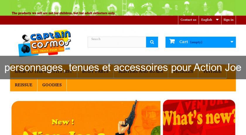 personnages, tenues et accessoires pour Action Joe personnages, tenues et accessoires pour Action Joe