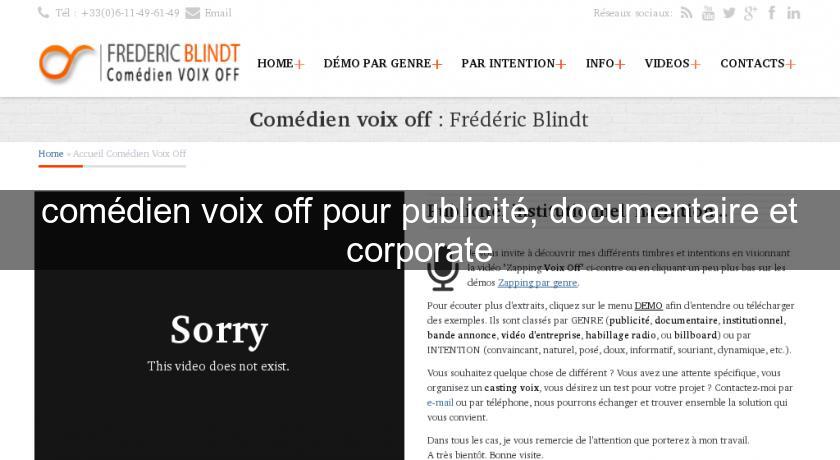 comédien voix off pour publicité, documentaire et corporate comédien voix off pour publicité, documentaire et corporate