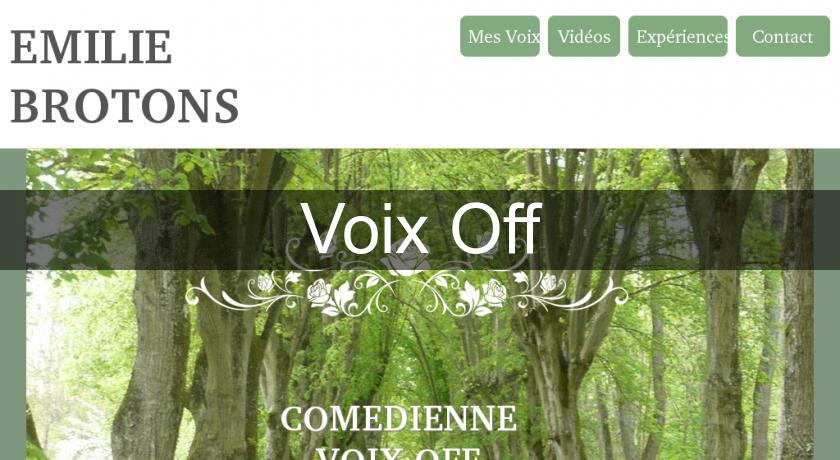 Voix Off Voix Off