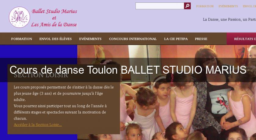 Cours de danse Toulon BALLET STUDIO MARIUS Cours de danse Toulon BALLET STUDIO MARIUS