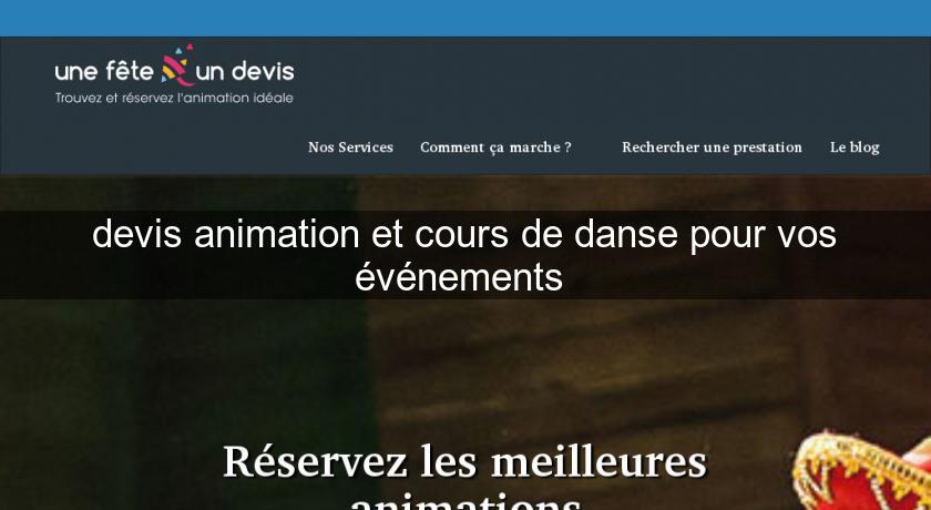 devis animation et cours de danse pour vos événements devis animation et cours de danse pour vos événements