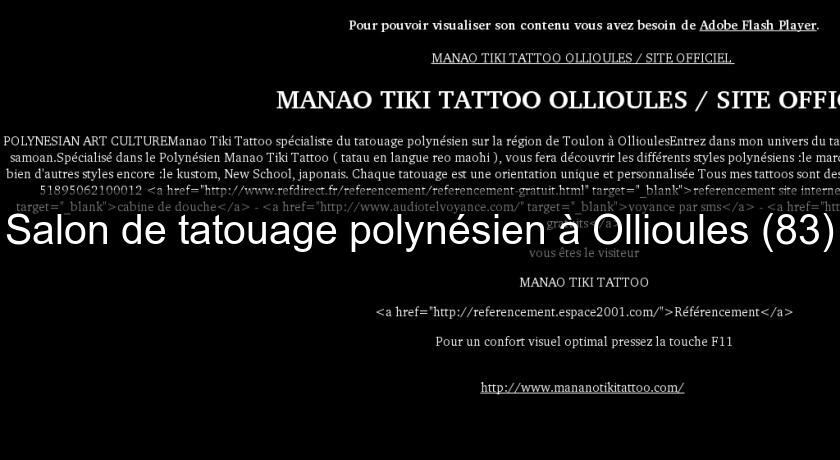 Salon de tatouage polynésien à Ollioules (83) Salon de tatouage polynésien à Ollioules (83)