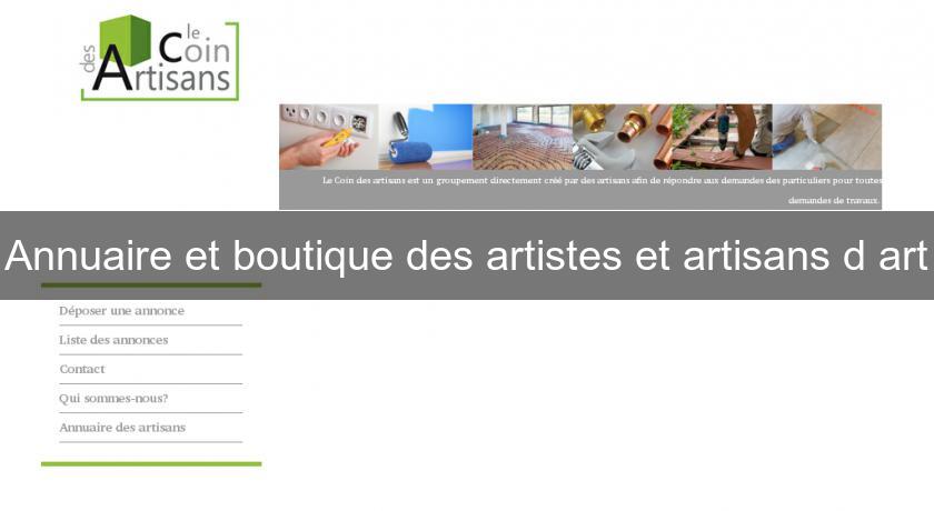 Annuaire et boutique des artistes et artisans d'art Annuaire et boutique des artistes et artisans d'art