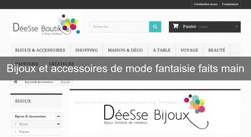 Bijoux et accessoires de mode fantaisie faits main Bijoux et accessoires de mode fantaisie faits main