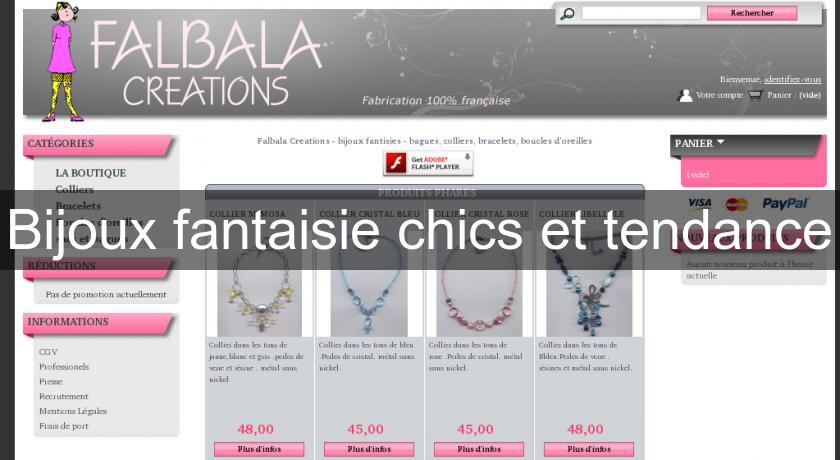 Bijoux fantaisie chics et tendance Bijoux fantaisie chics et tendance