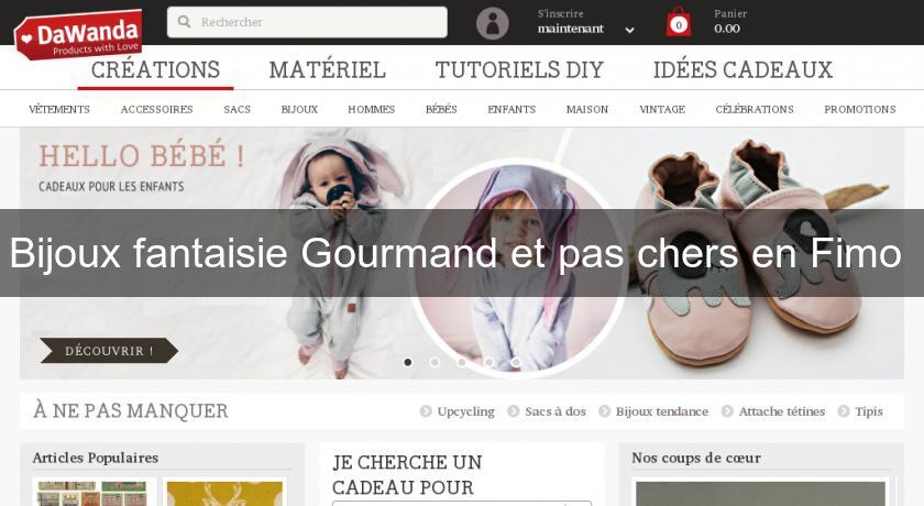 Bijoux fantaisie Gourmand et pas chers en Fimo Bijoux fantaisie Gourmand et pas chers en Fimo