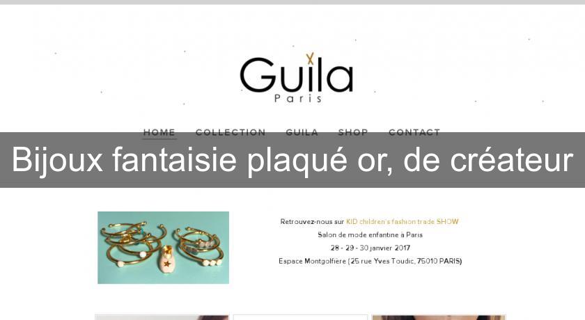 Bijoux fantaisie plaqué or, de créateur Bijoux fantaisie plaqué or, de créateur