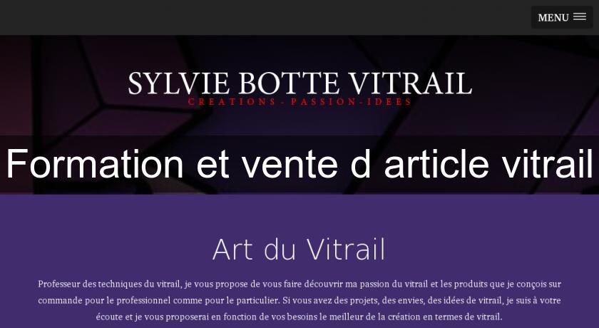 Formation et vente d'article vitrail Formation et vente d'article vitrail