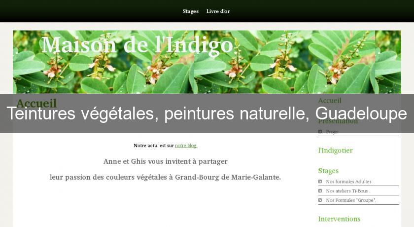 Teintures végétales, peintures naturelle, Guadeloupe Teintures végétales, peintures naturelle, Guadeloupe