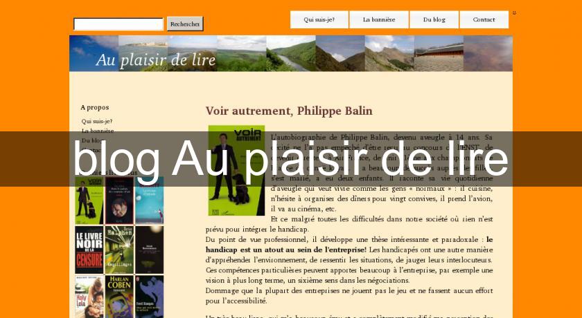 blog Au plaisir de lire blog Au plaisir de lire