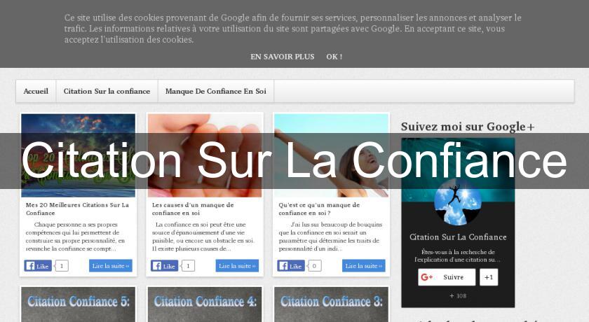 Citation Sur La Confiance Citation Sur La Confiance