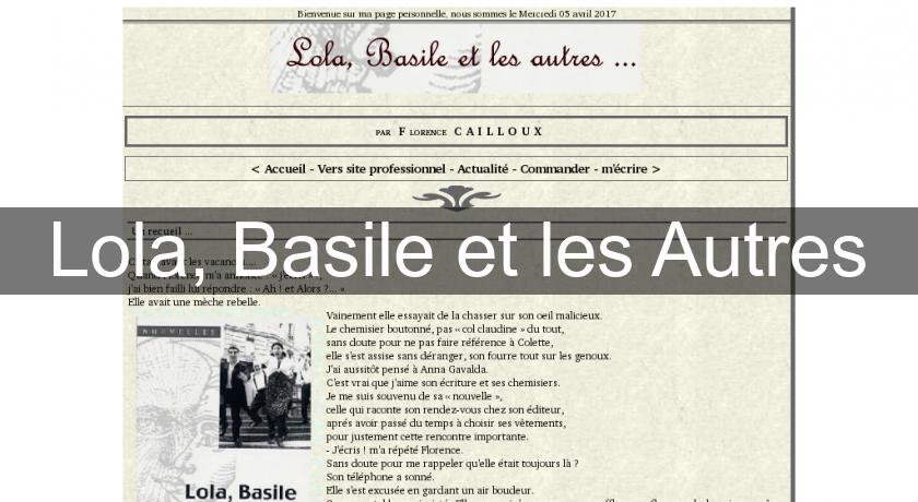 Lola, Basile et les Autres Lola, Basile et les Autres