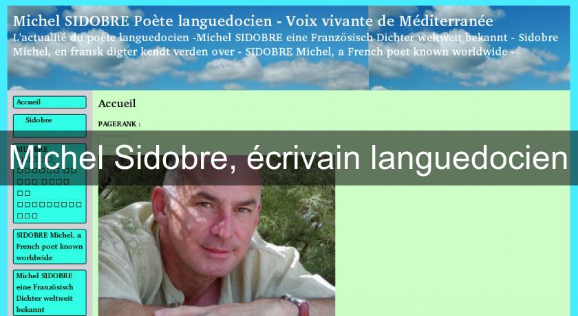 Michel Sidobre, écrivain languedocien Michel Sidobre, écrivain languedocien