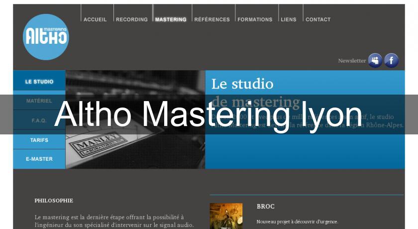 Altho Mastering lyon Altho Mastering lyon